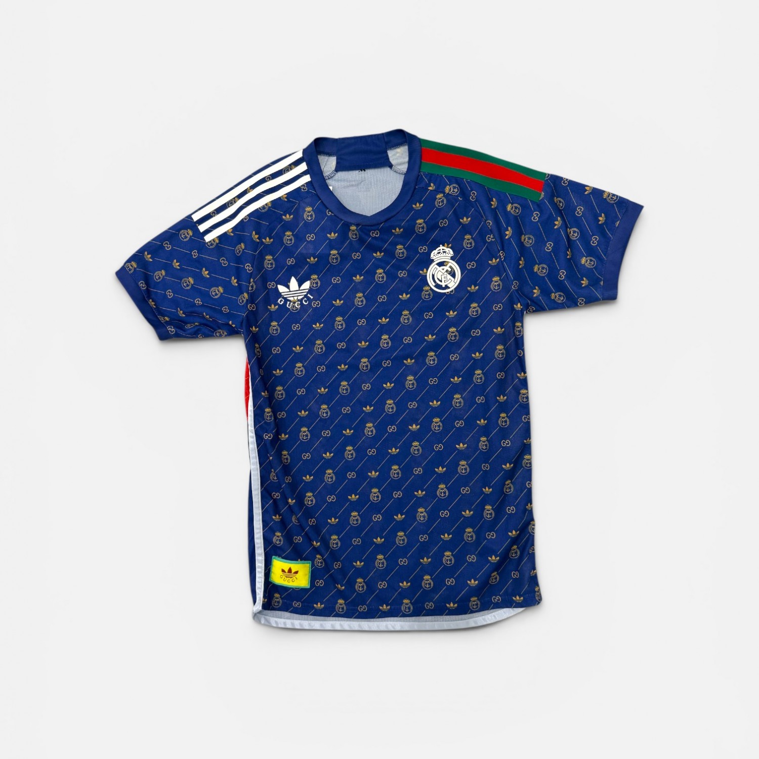 Adidas Real Madrid Gucci Style Μπλε Ποδοσφαιρική Φανέλα